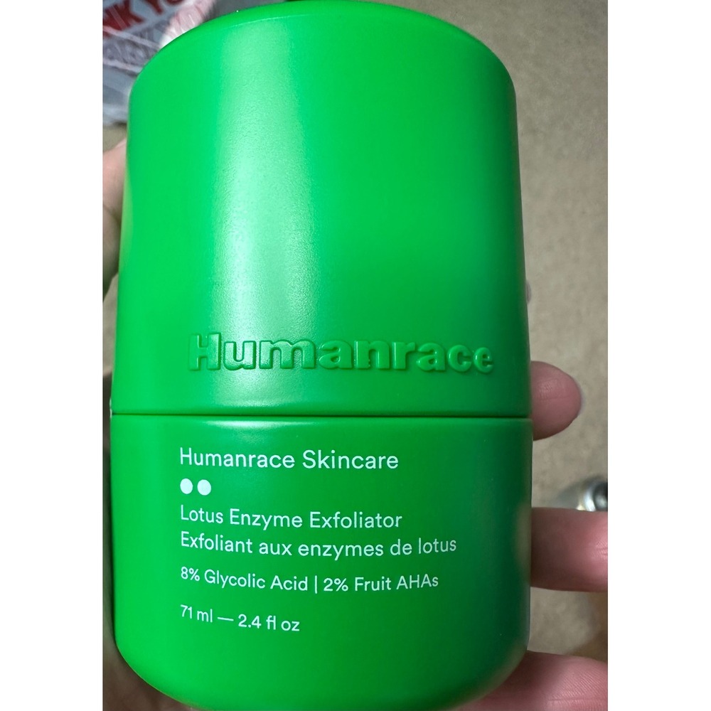 Humanrace Lotus Enzyme Exfoliator Unisex 2.4oz Green Excellent Glycolic AHA